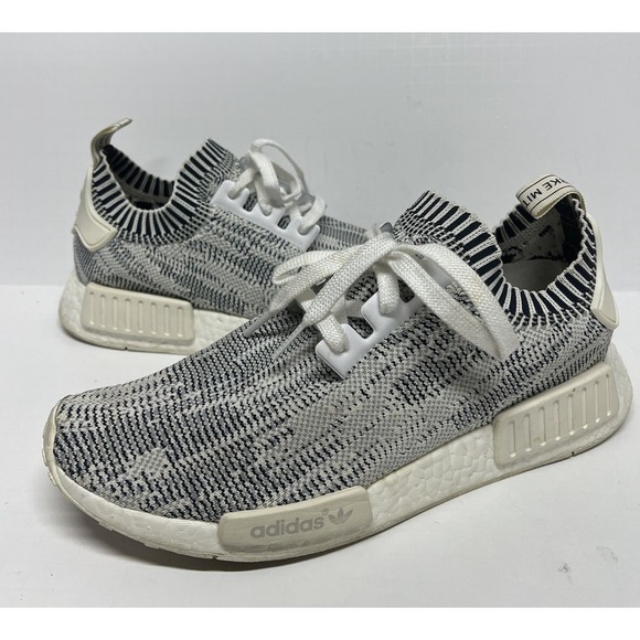 Adidas NMD R1 PK Primeknit White Black Zebra Camo Size‎ 9.5. BA8600 main image 3